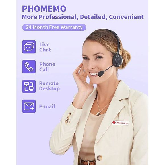 Phomemo Purple Thermal Label Printer Small Business High Speed 4x6 Shipping L - Picture 6 of 7